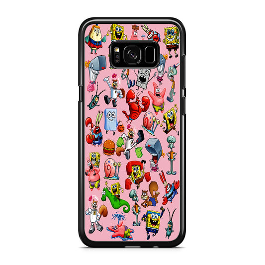 Spongebob and Friend Sticker Samsung Galaxy S8 Case