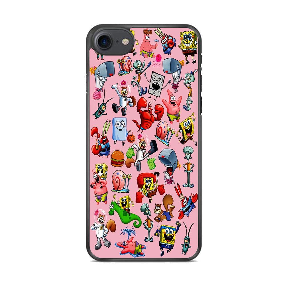 Spongebob and Friend Sticker iPhone 8 Case