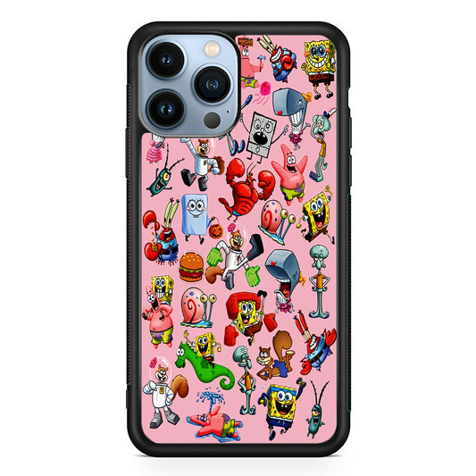 Spongebob and Friend Sticker iPhone 13 Pro Case