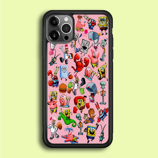 Spongebob and Friend Sticker iPhone 12 Pro Case