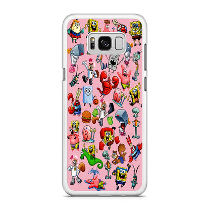 Spongebob and Friend Sticker Samsung Galaxy S8 Case