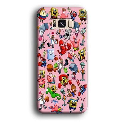 Spongebob and Friend Sticker Samsung Galaxy S8 Case