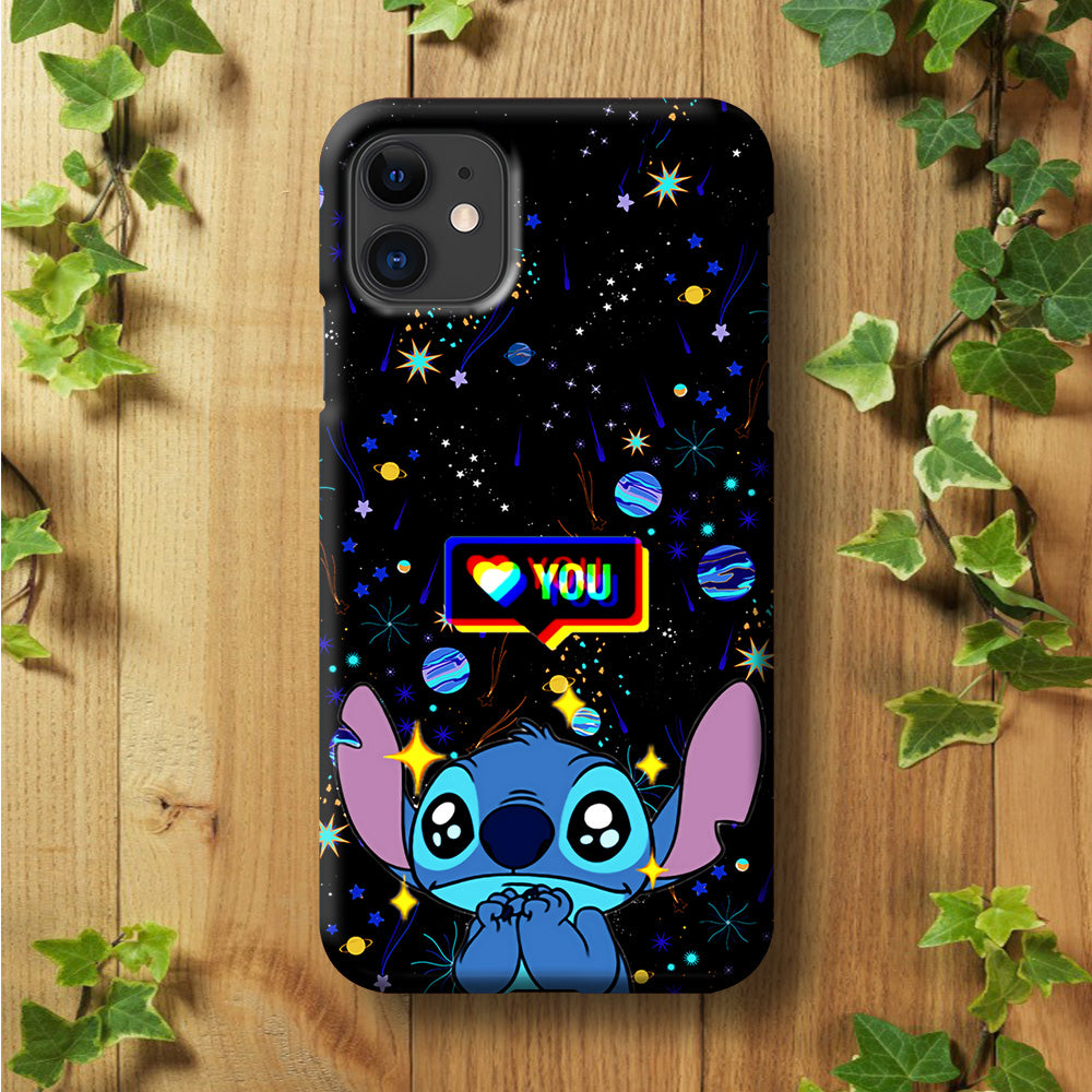 Stitch Love You iPhone 11 Case