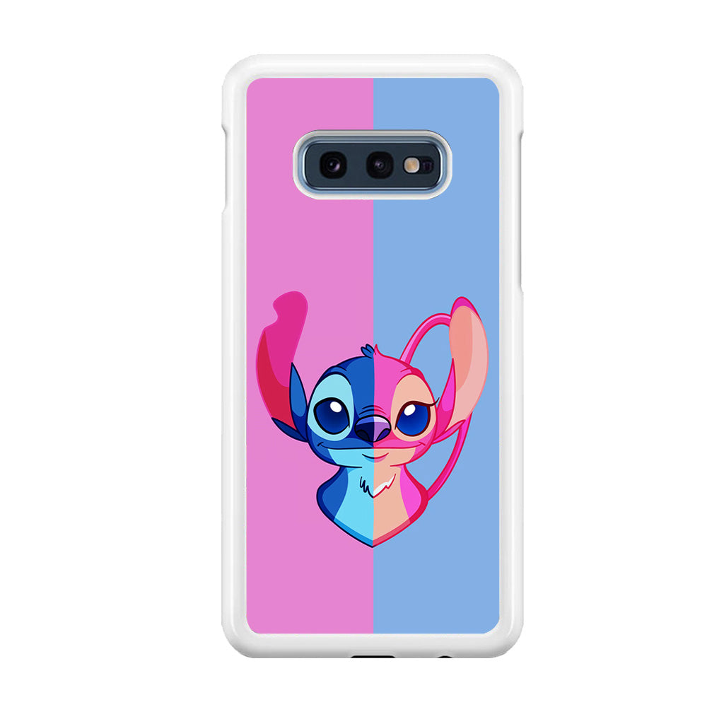 Stitch and Angel Pink Blue Samsung Galaxy S10E Case