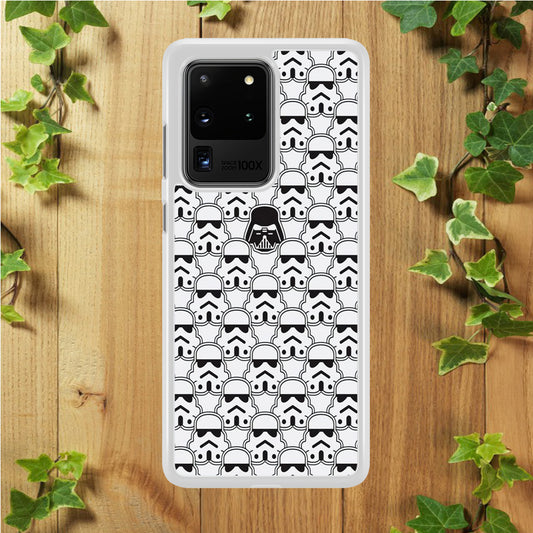 Stormtrooper Face Pattern Star Wars Samsung Galaxy S20 Ultra Case