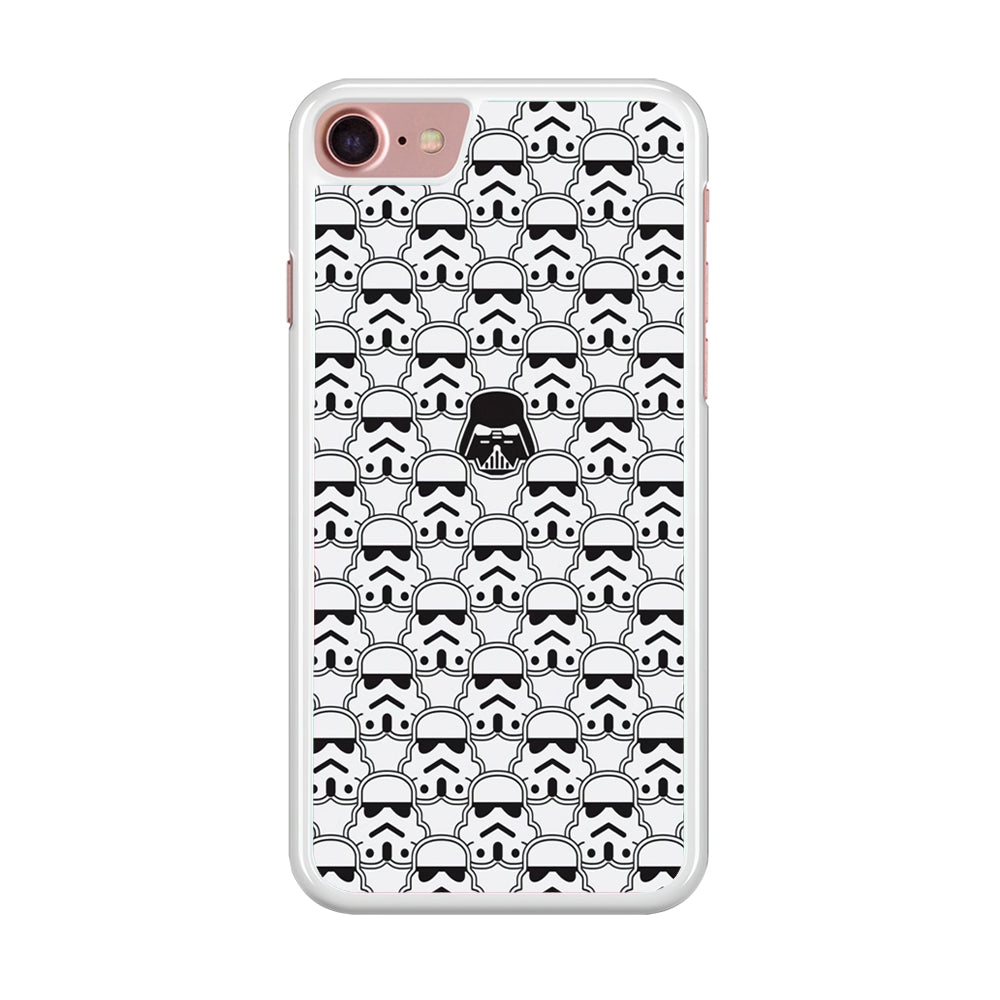 Stormtrooper Face Pattern Star Wars iPhone 8 Case