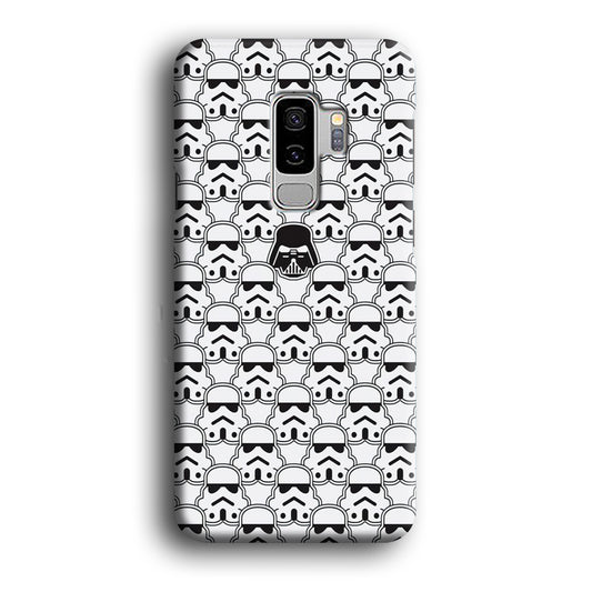 Stormtrooper Face Pattern Star Wars Samsung Galaxy S9 Plus Case