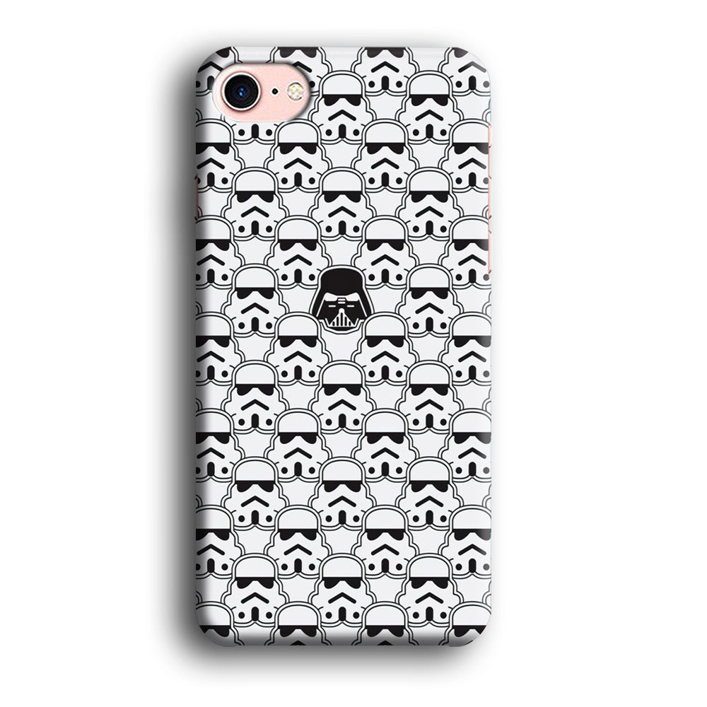 Stormtrooper Face Pattern Star Wars iPhone 8 Case