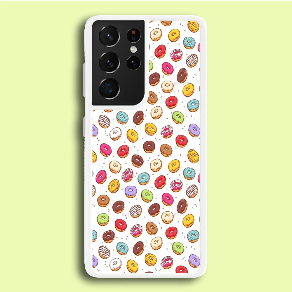 Sweet Donuts Pattern 001 Samsung Galaxy S21 Ultra Case