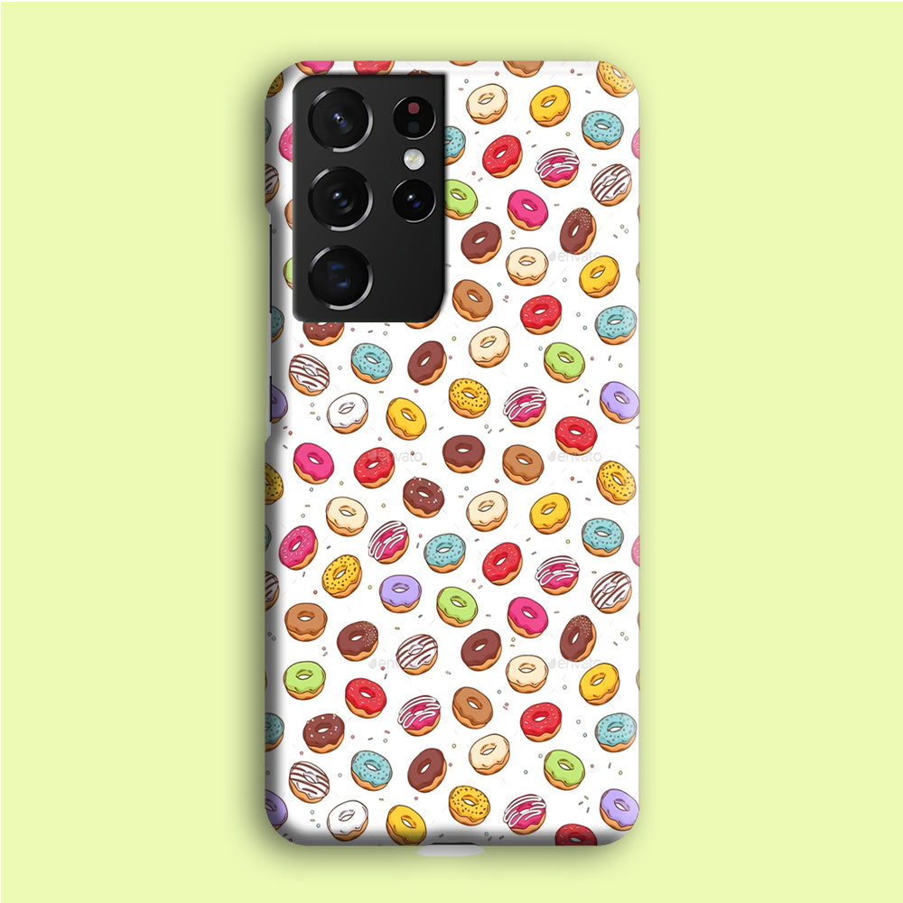 Sweet Donuts Pattern 001 Samsung Galaxy S21 Ultra Case