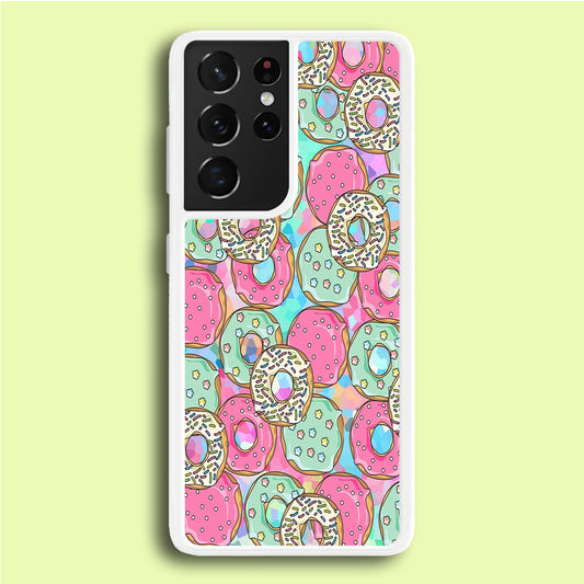 Sweet Donuts Pattern 002 Samsung Galaxy S21 Ultra Case