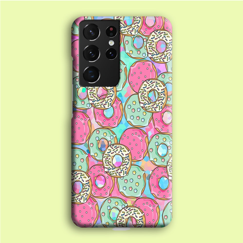 Sweet Donuts Pattern 002 Samsung Galaxy S21 Ultra Case