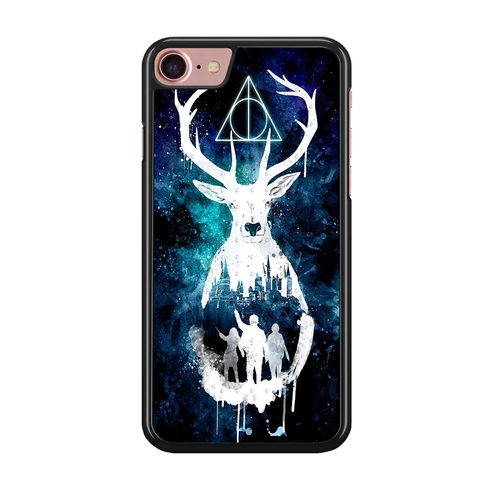 The Deathly Hallows Symbol Deer iPhone 8 Case