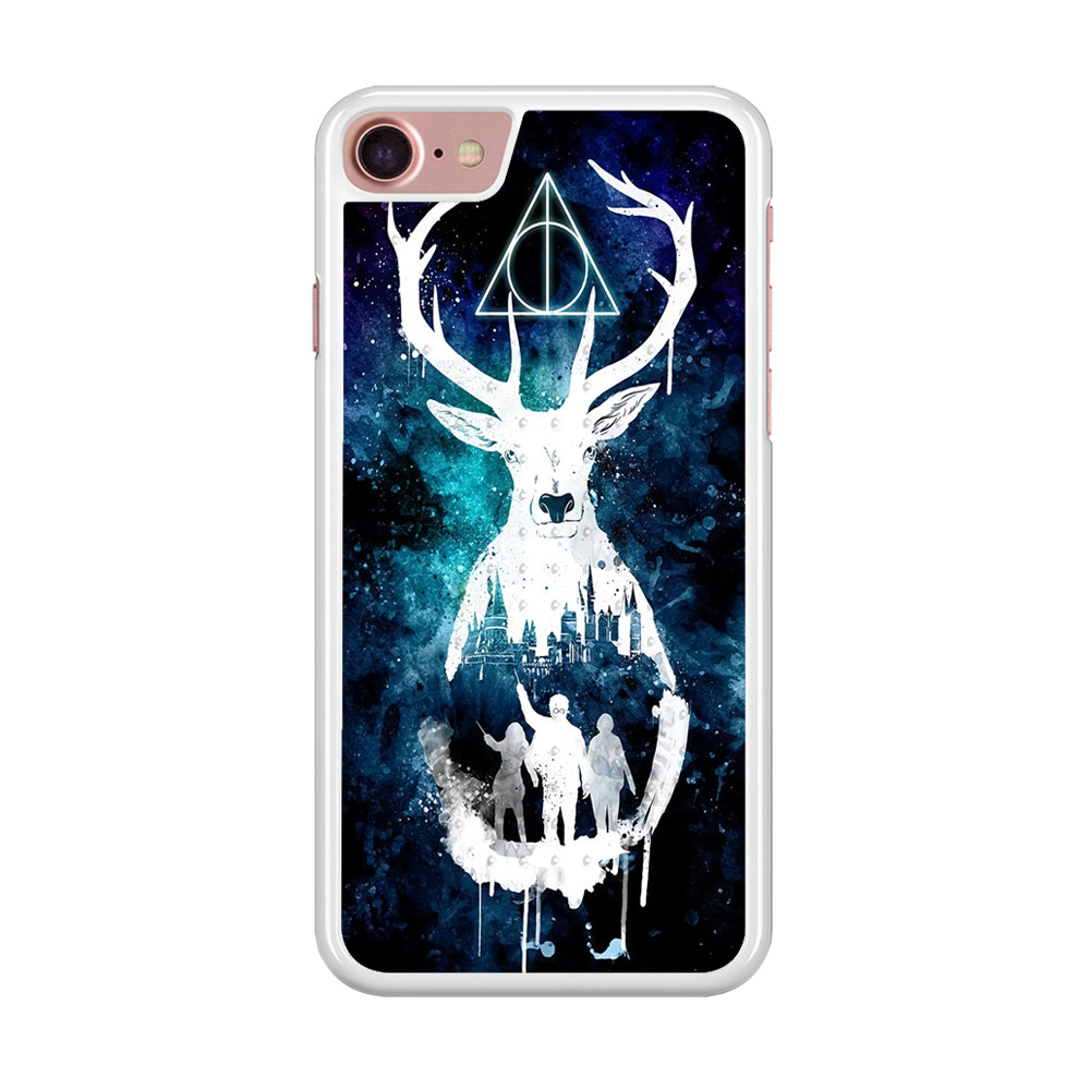 The Deathly Hallows Symbol Deer iPhone 8 Case