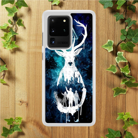 The Deathly Hallows Symbol Deer Samsung Galaxy S20 Ultra Case