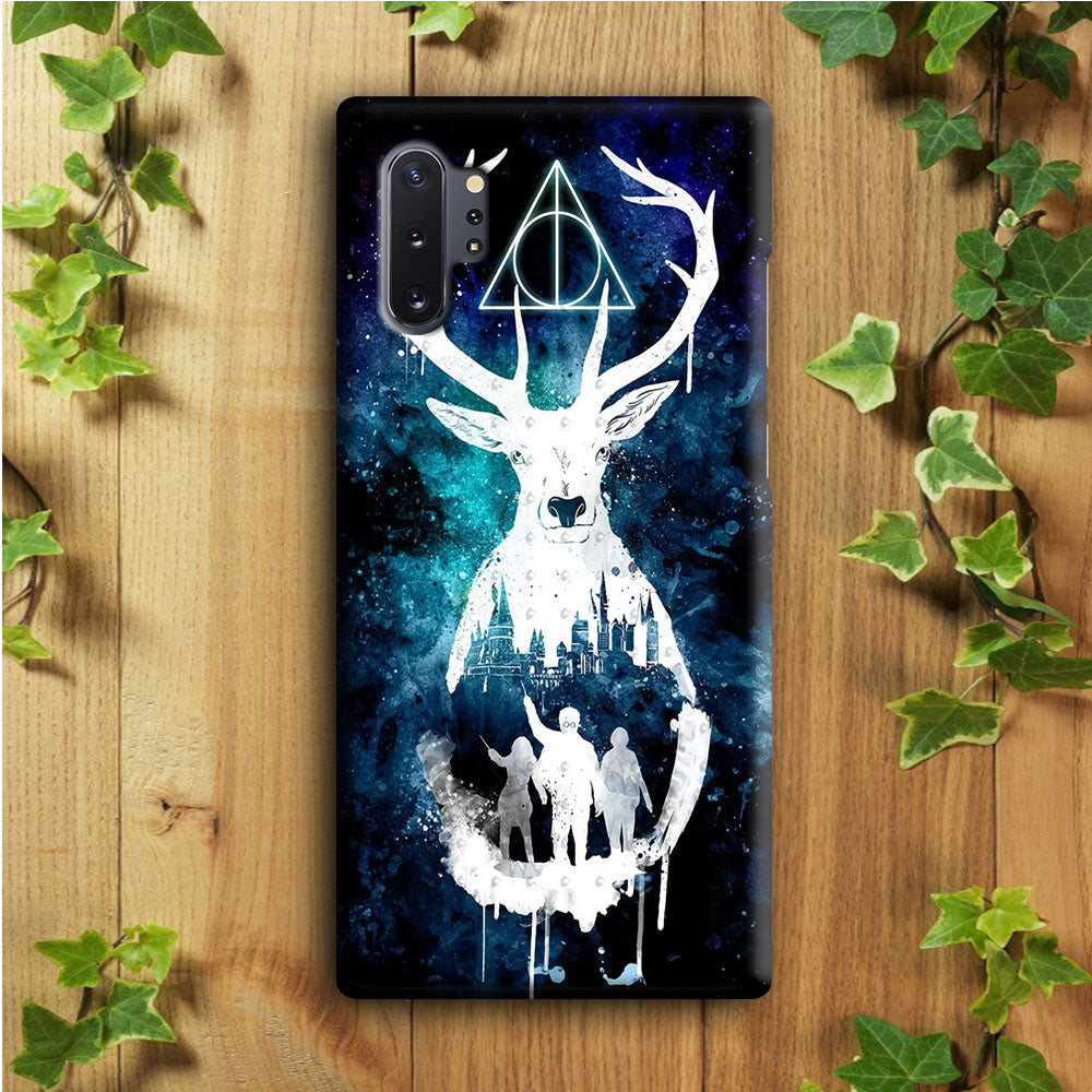 The Deathly Hallows Symbol Deer Samsung Galaxy Note 10 Plus Case