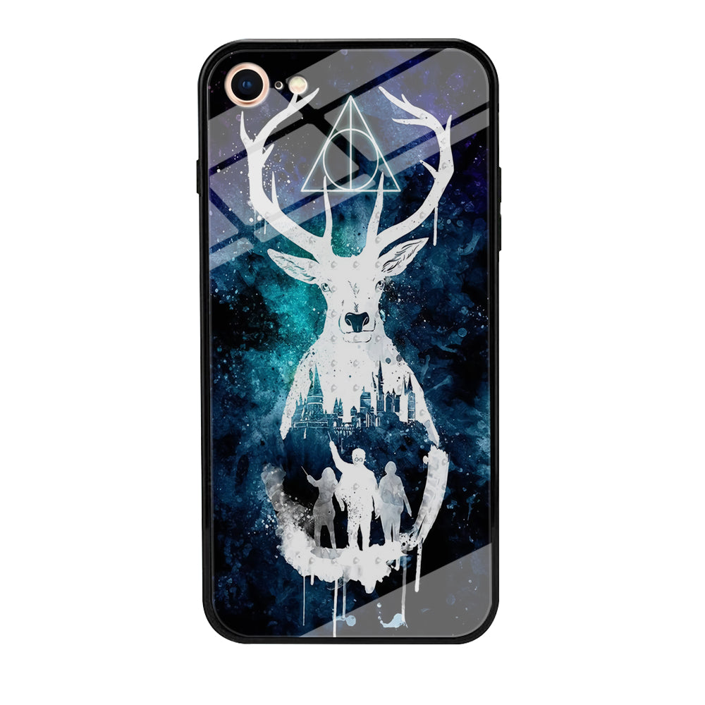 The Deathly Hallows Symbol Deer iPhone 8 Case