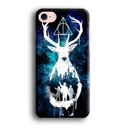 The Deathly Hallows Symbol Deer iPhone 8 Case