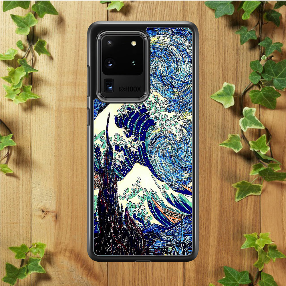 The Great Wave Starry Night Samsung Galaxy S20 Ultra Case