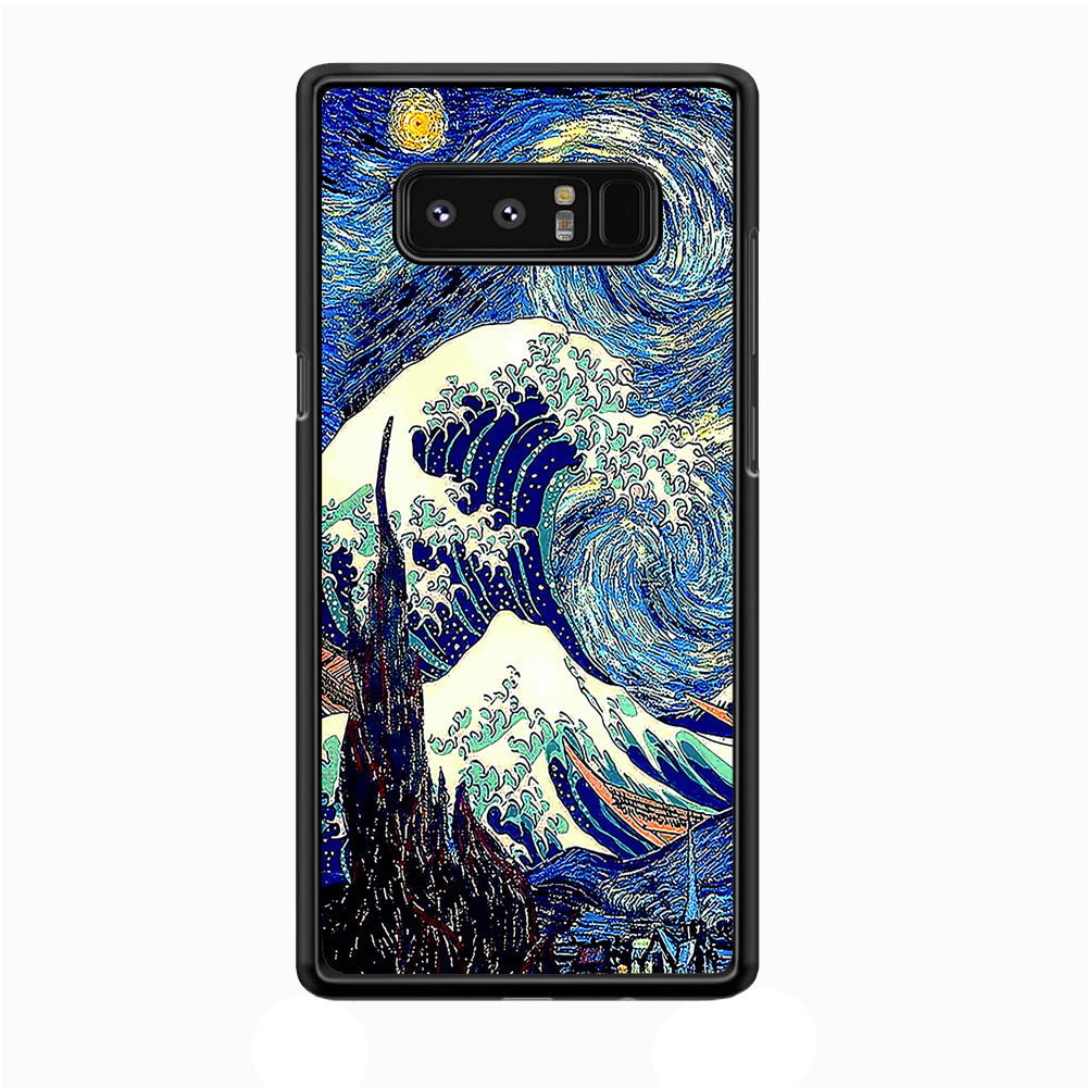 The Great Wave Starry Night Samsung Galaxy Note 8 Case