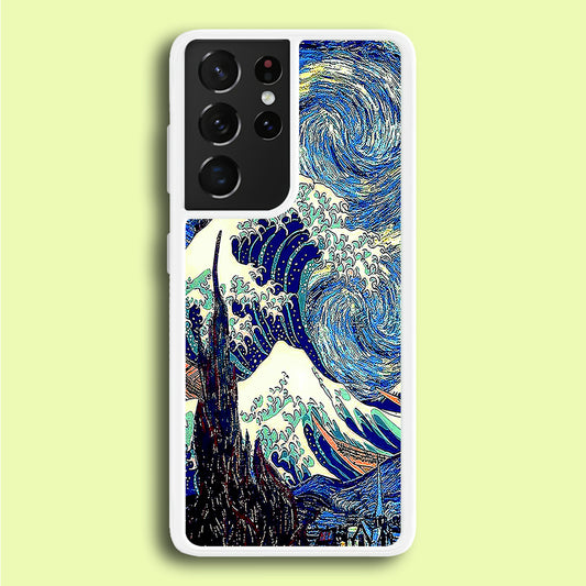 The Great Wave Starry Night Samsung Galaxy S21 Ultra Case