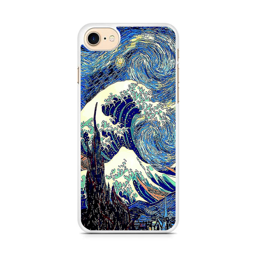 The Great Wave Starry Night iPhone 8 Case