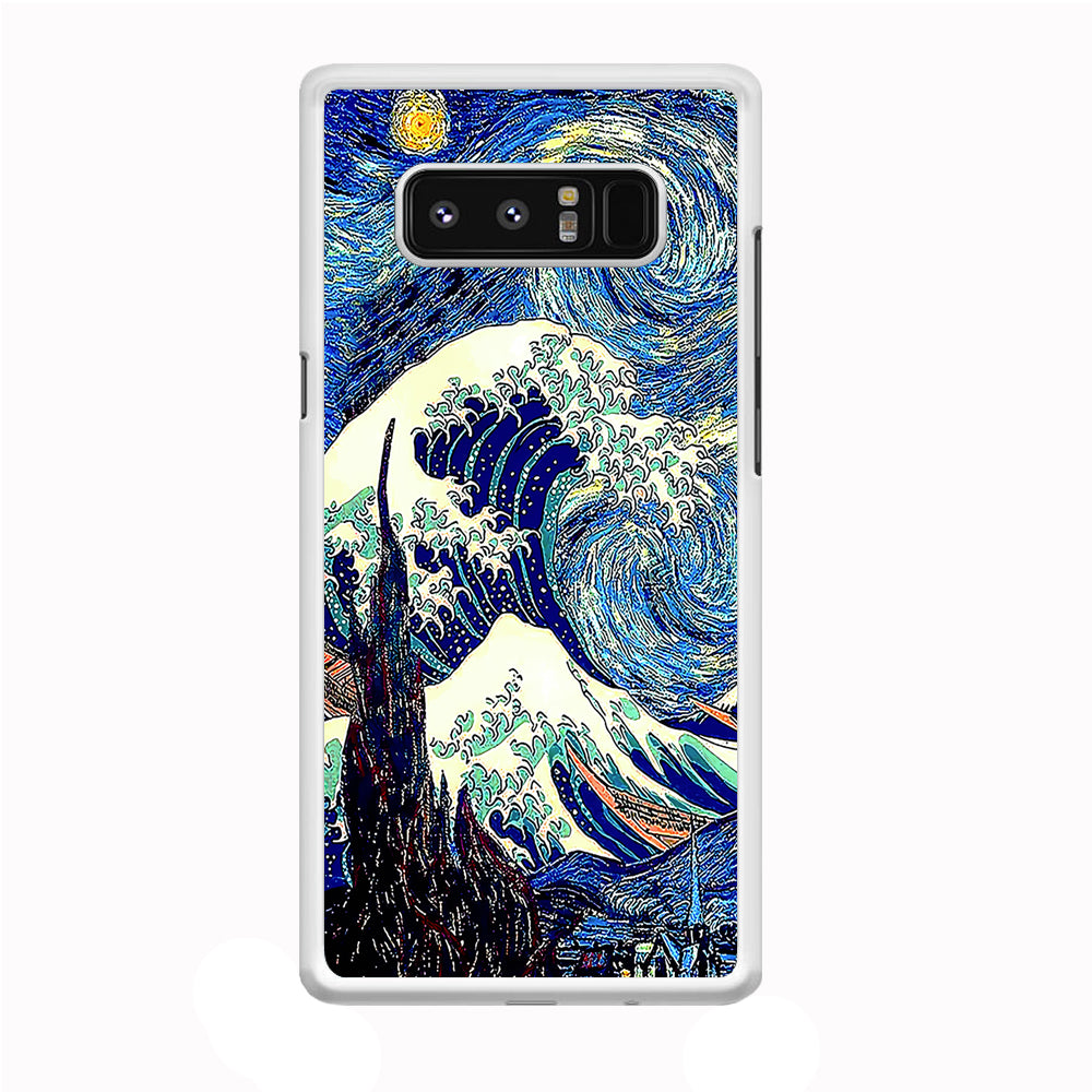 The Great Wave Starry Night Samsung Galaxy Note 8 Case