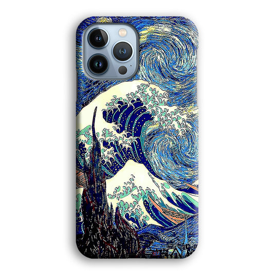 The Great Wave Starry Night iPhone 13 Pro Case