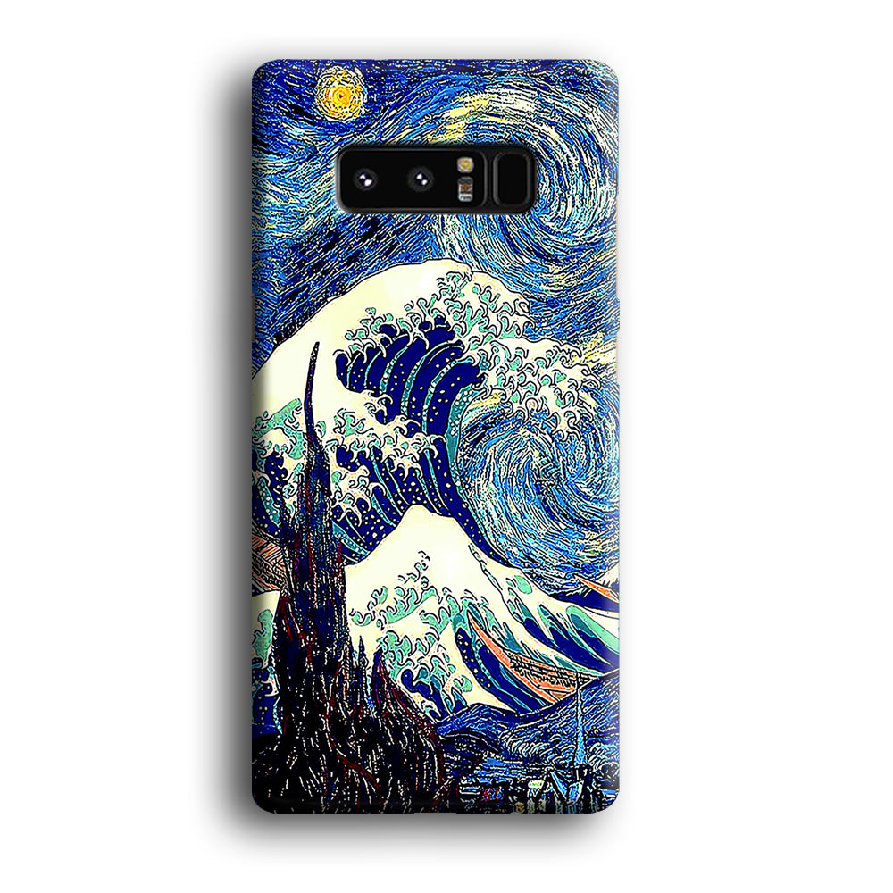 The Great Wave Starry Night Samsung Galaxy Note 8 Case