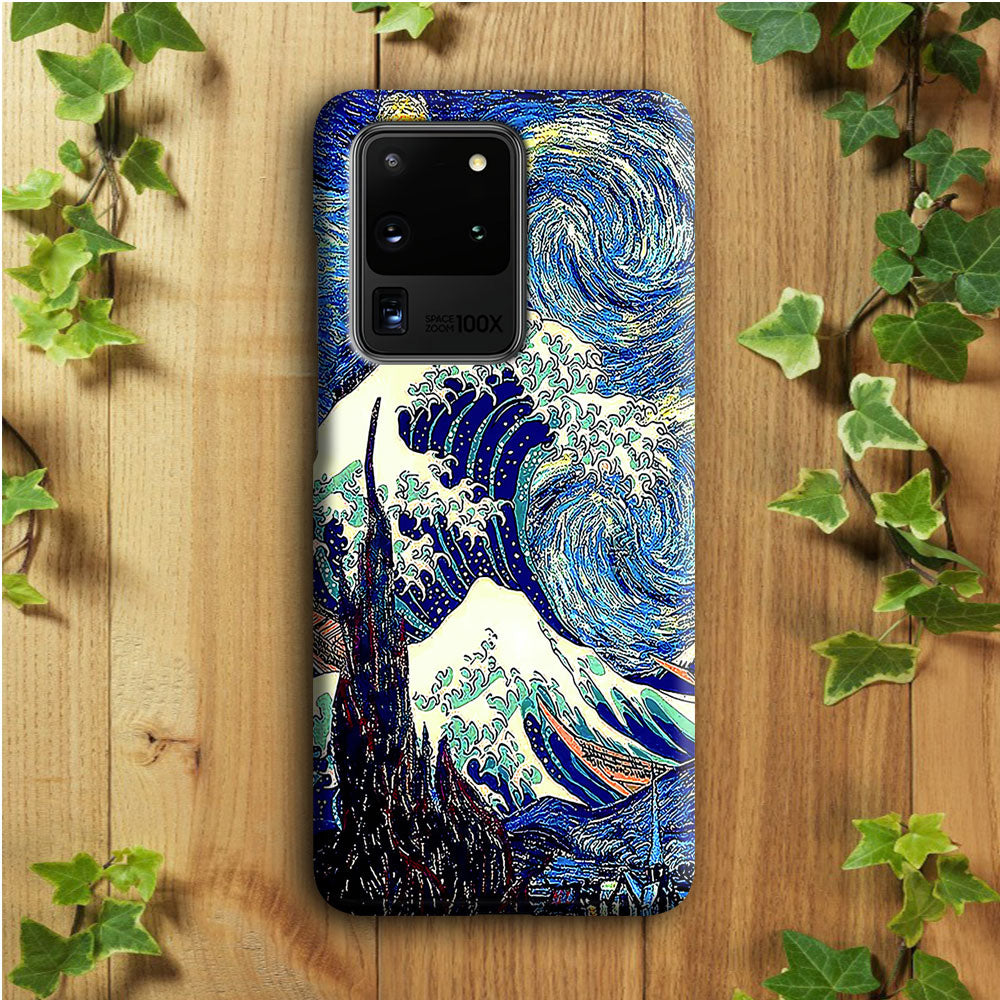 The Great Wave Starry Night Samsung Galaxy S20 Ultra Case