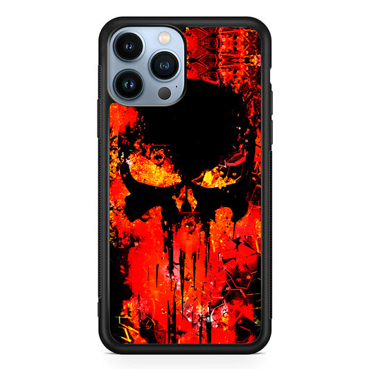 The Punisher Orange Background iPhone 13 Pro Case