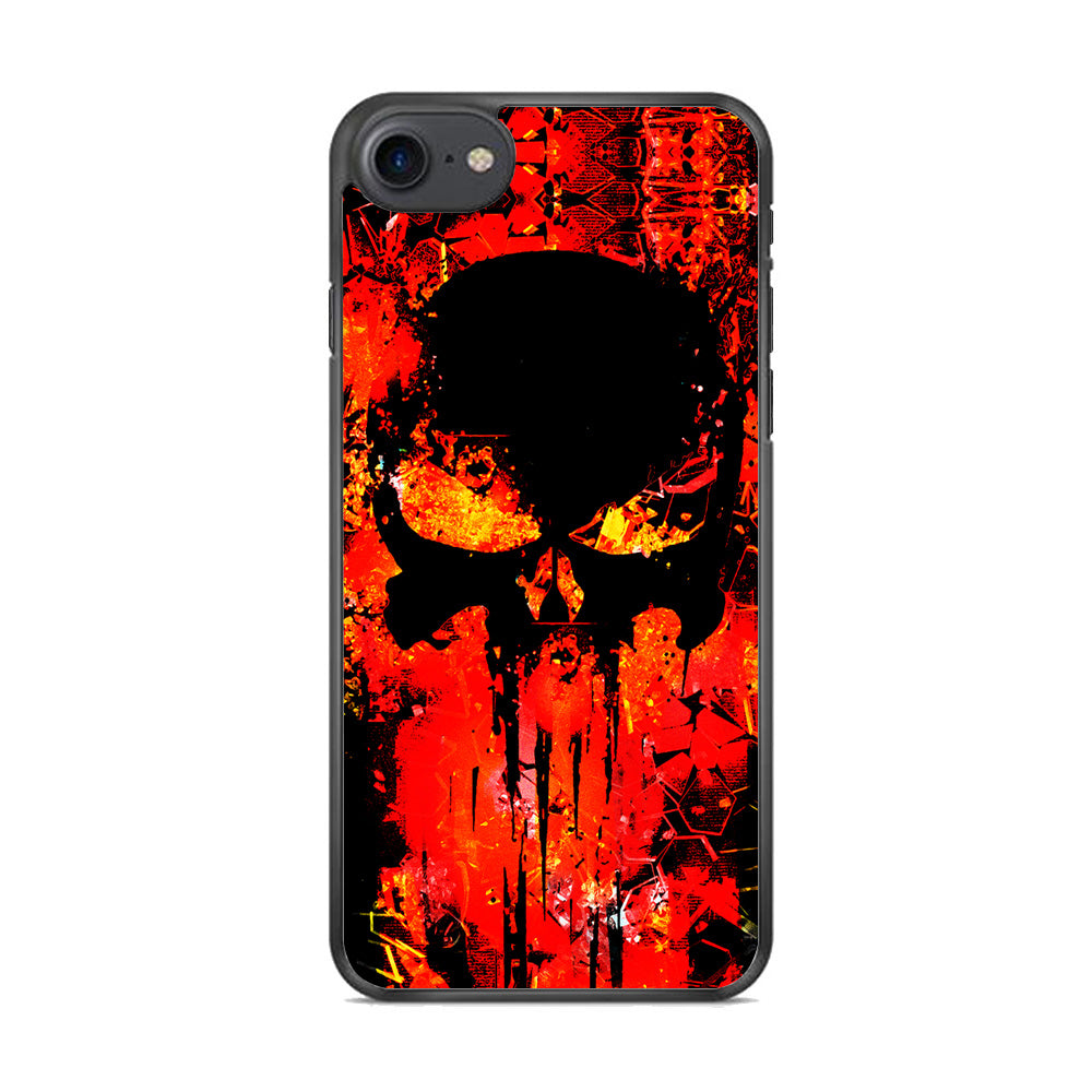 The Punisher Orange Background iPhone 8 Case