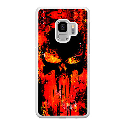 The Punisher Orange Background Samsung Galaxy S9 Case