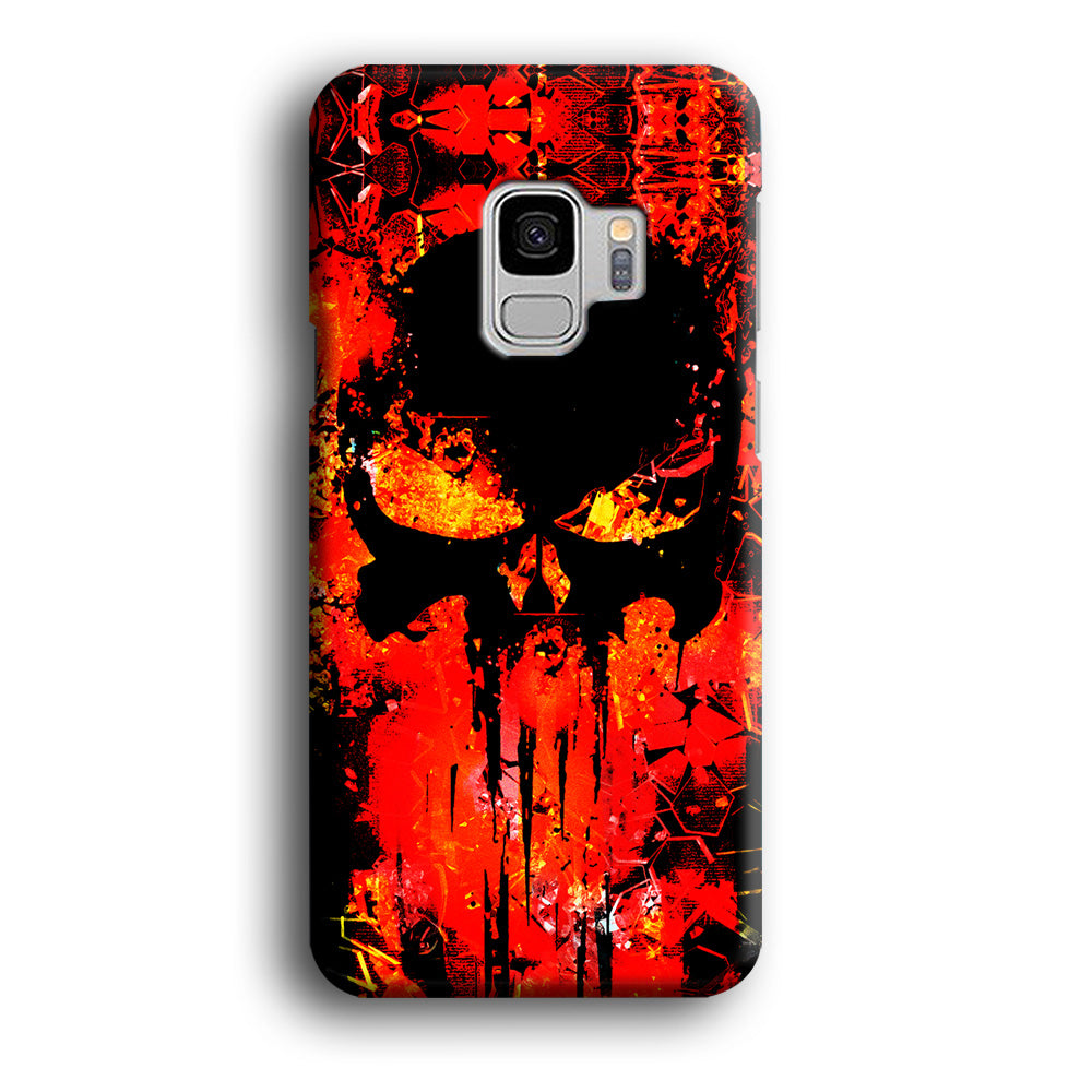 The Punisher Orange Background Samsung Galaxy S9 Case