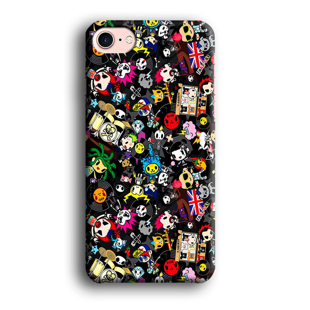 Tokidoki Punk Rock Band iPhone 8 Case