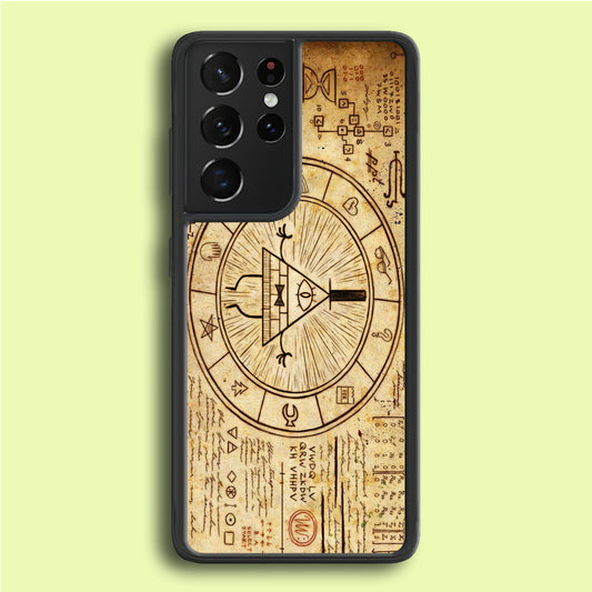 Treasure Map Gravity Falls Samsung Galaxy S21 Ultra Case