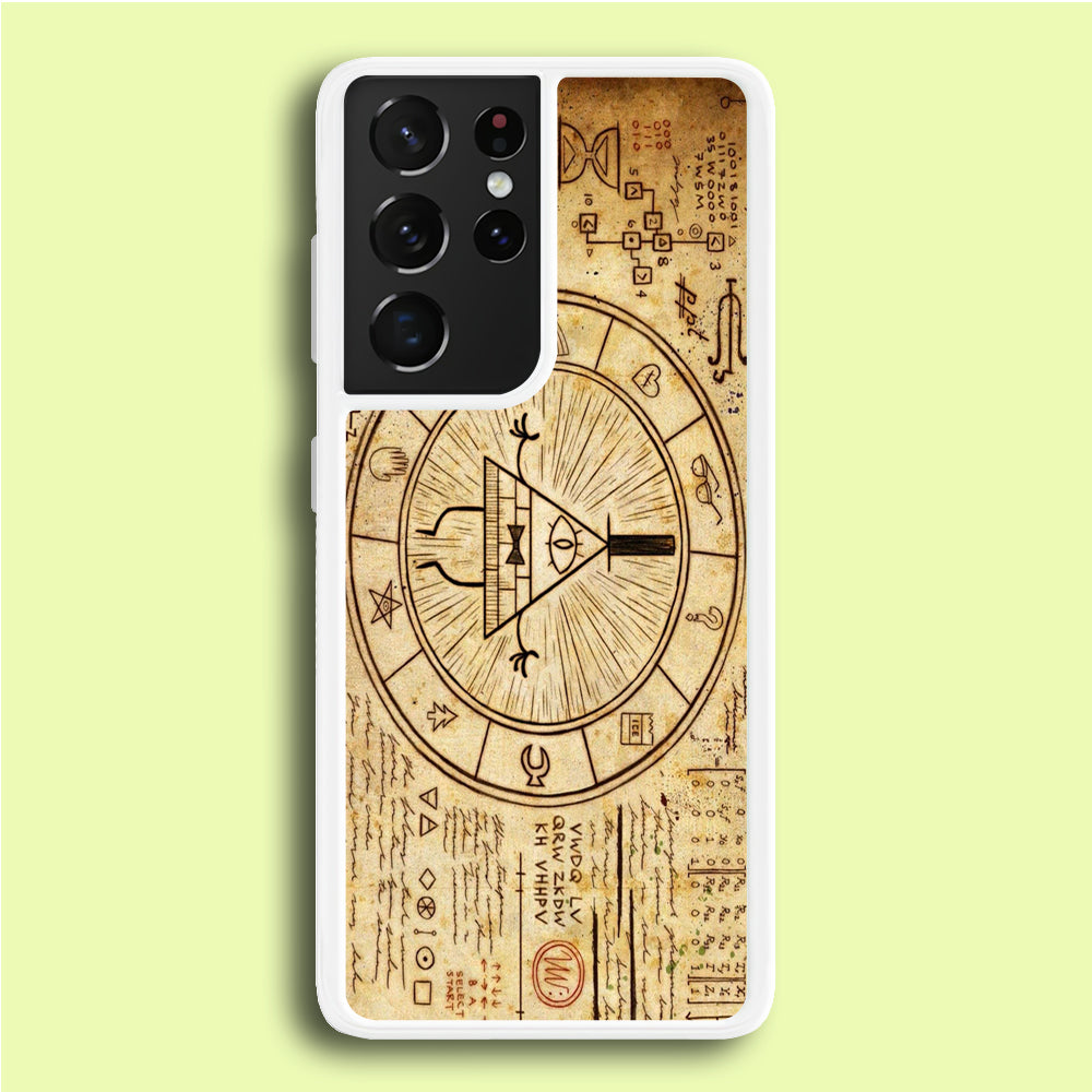 Treasure Map Gravity Falls Samsung Galaxy S21 Ultra Case