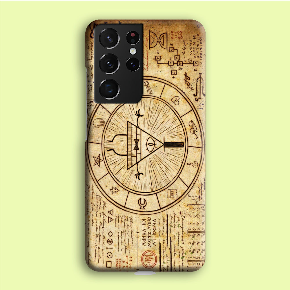 Treasure Map Gravity Falls Samsung Galaxy S21 Ultra Case