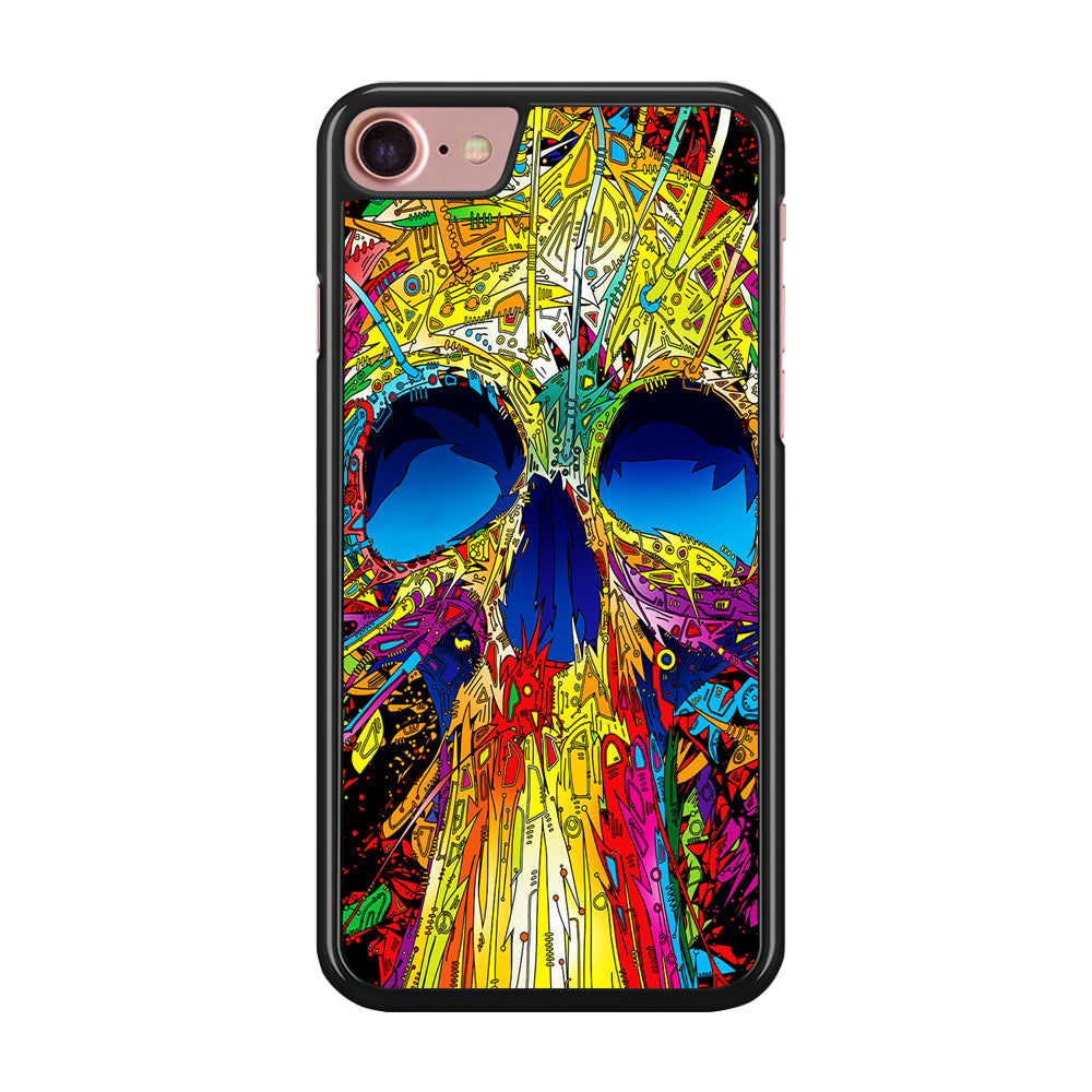 Trippy Skull Abstract iPhone SE 2020 Case