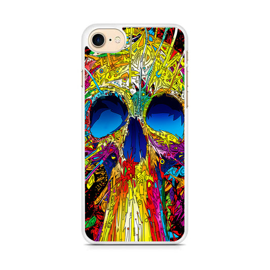 Trippy Skull Abstract iPhone 8 Case