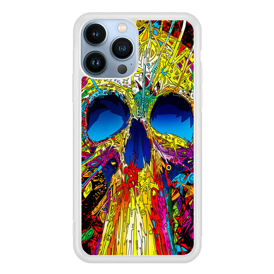 Trippy Skull Abstract iPhone 13 Pro Case