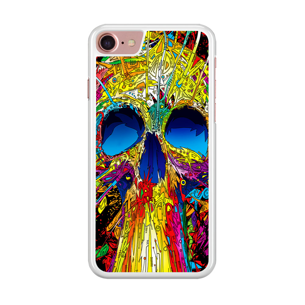 Trippy Skull Abstract iPhone SE 2020 Case