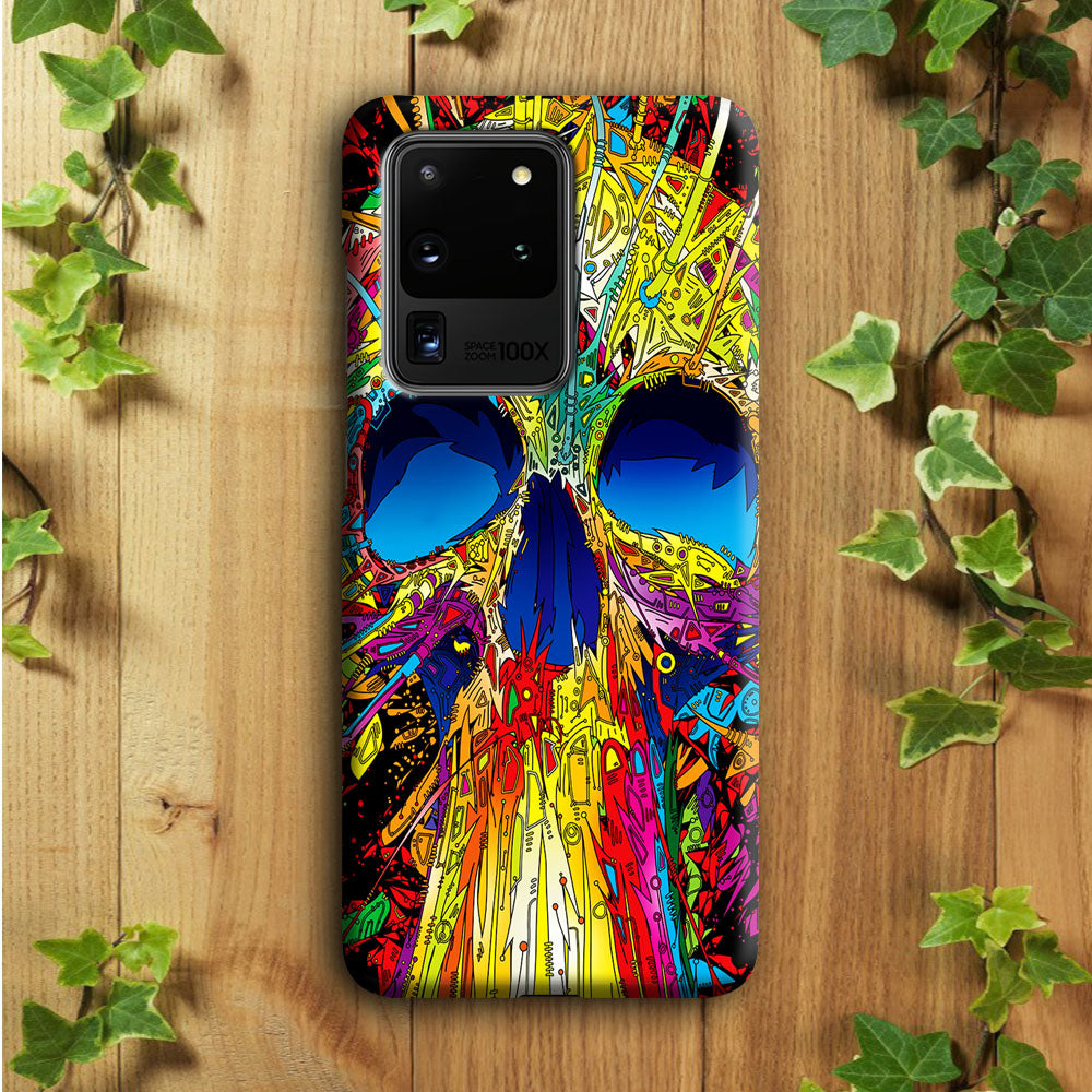 Trippy Skull Abstract Samsung Galaxy S20 Ultra Case