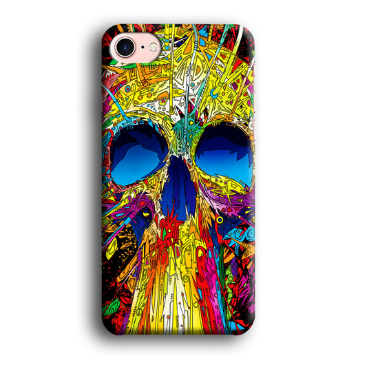 Trippy Skull Abstract iPhone SE 2020 Case