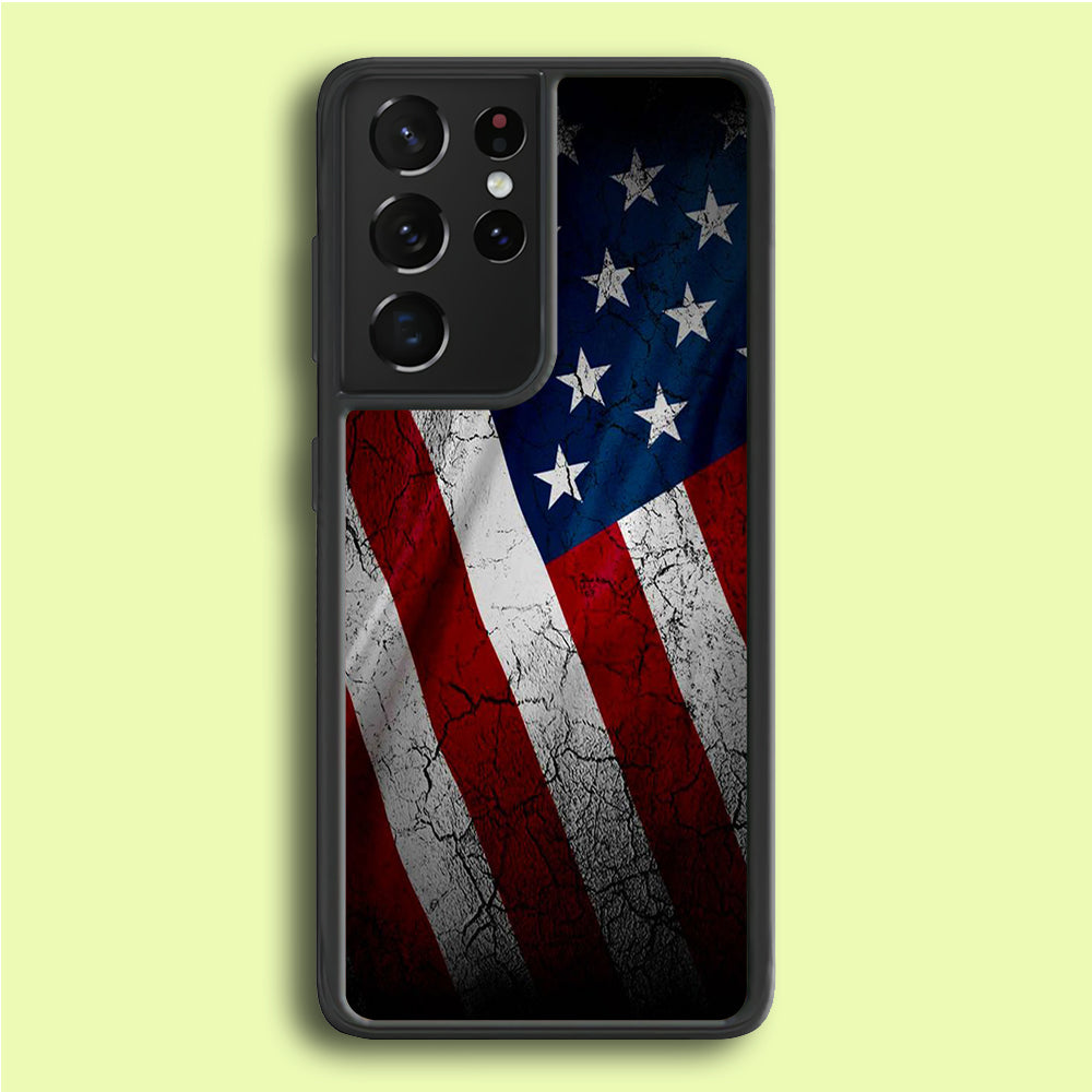 USA Flag 001 Samsung Galaxy S21 Ultra Case