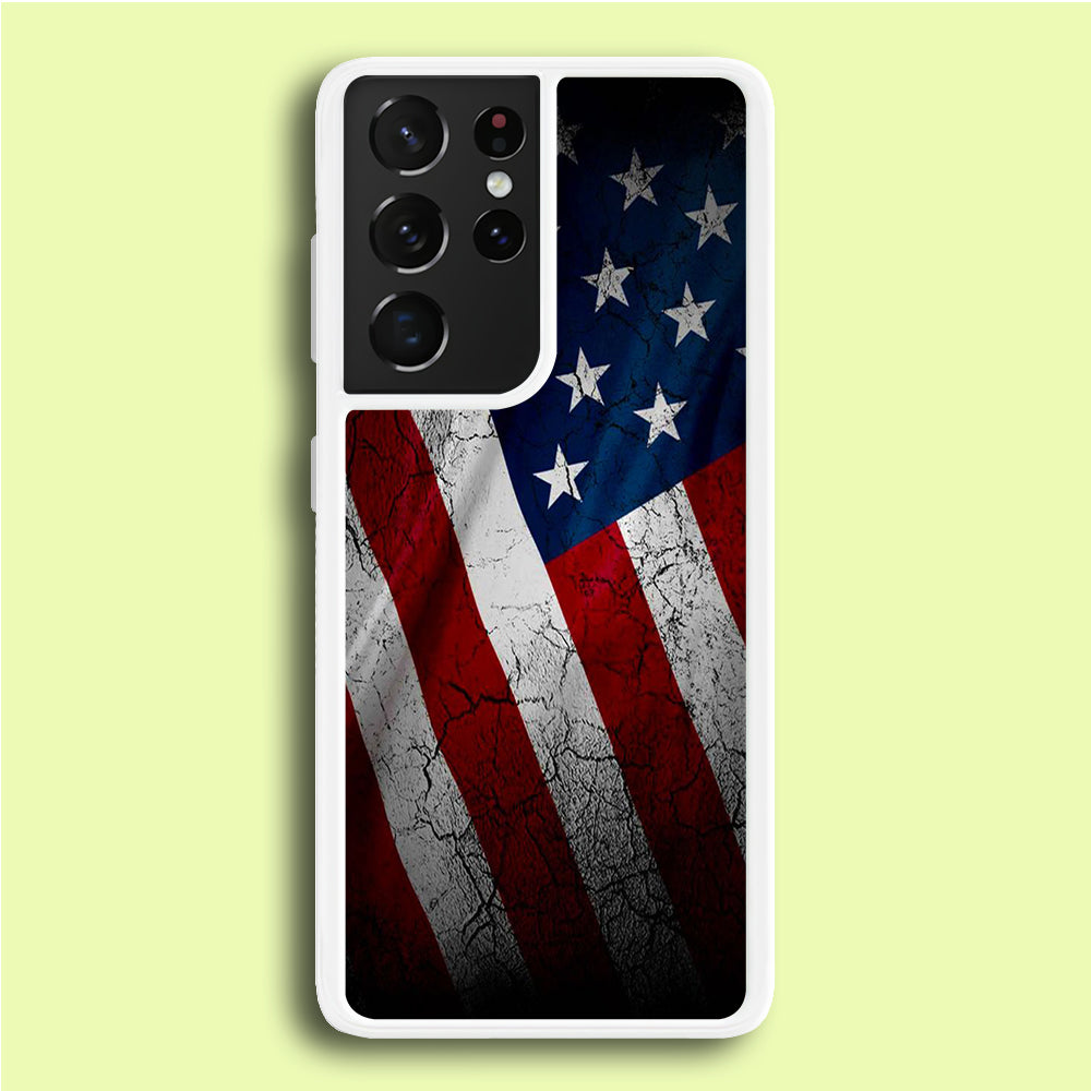 USA Flag 001 Samsung Galaxy S21 Ultra Case