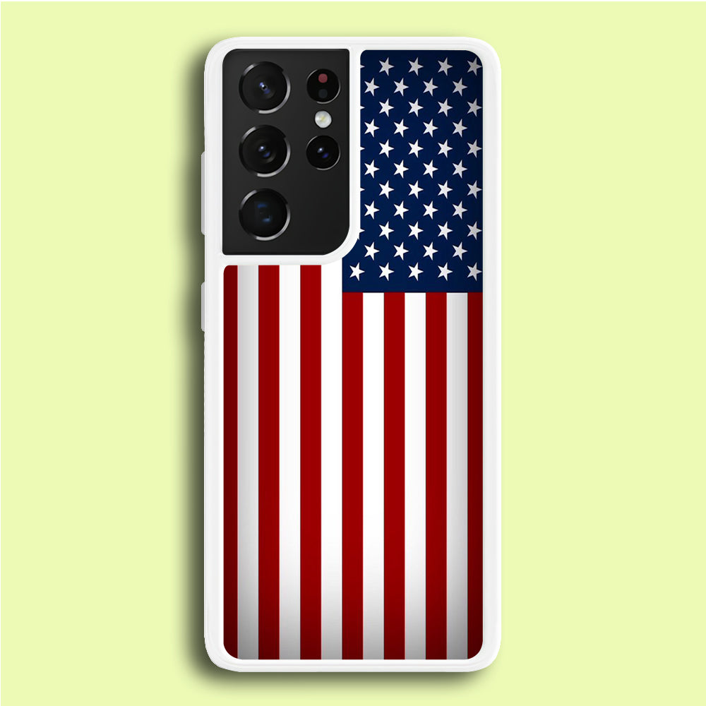 USA Flag 003 Samsung Galaxy S21 Ultra Case