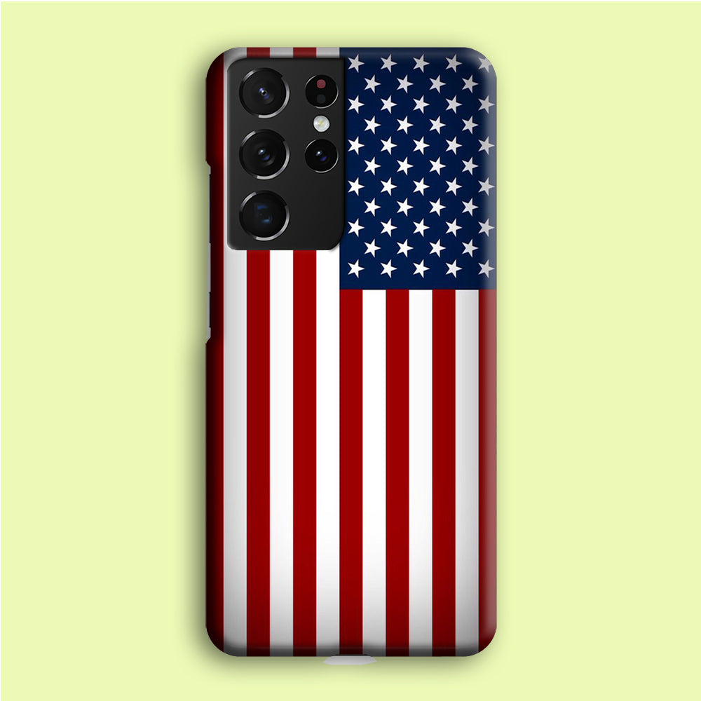 USA Flag 003 Samsung Galaxy S21 Ultra Case