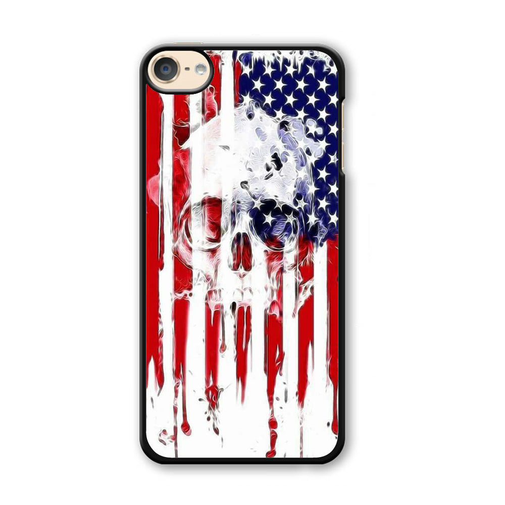 USA Flag Skull iPod Touch 6 Case