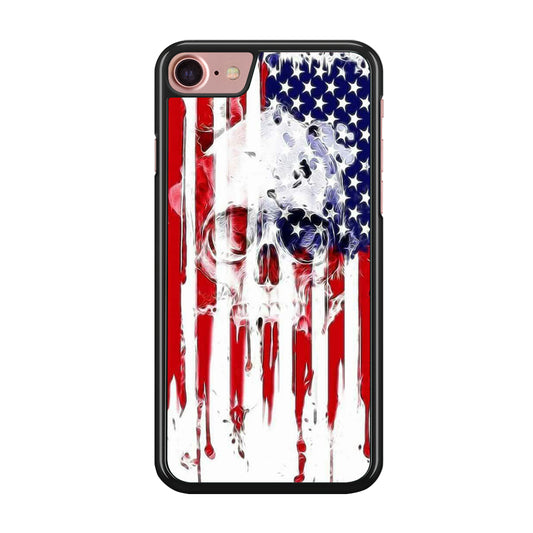 USA Flag Skull iPhone SE 2020 Case